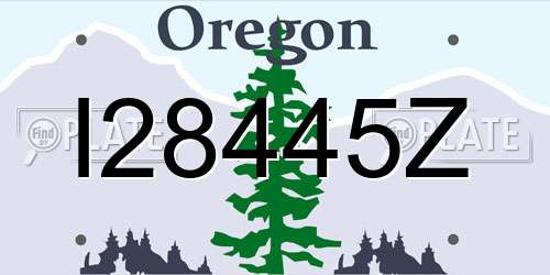 I28445Z Oregon License Plate
