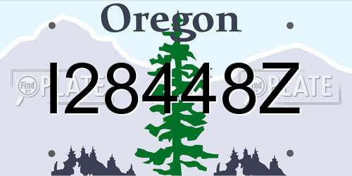 I28448Z Oregon License Plate