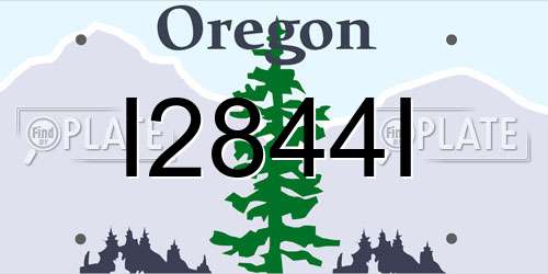 I2844I Oregon License Plate