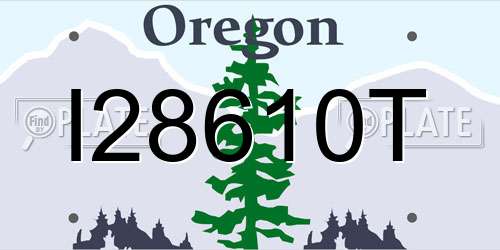 I28610T Oregon License Plate