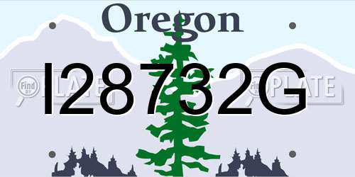I28732G Oregon License Plate