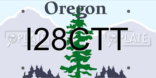 I28CTT Oregon License Plate