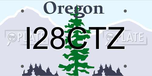 I28CTZ Oregon License Plate