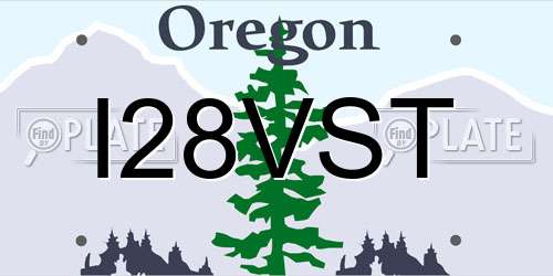 I28VST Oregon License Plate