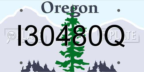 I30480Q Oregon License Plate