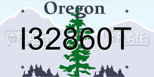 I32860T Oregon License Plate