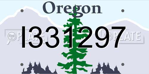 I331297 Oregon License Plate