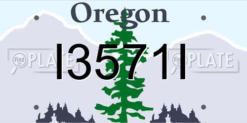 I3571I Oregon License Plate