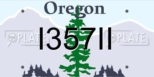 I357II Oregon License Plate