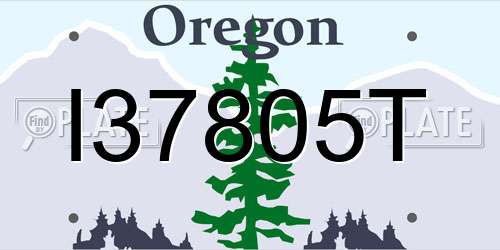 I37805T Oregon License Plate