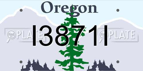 I3871I Oregon License Plate