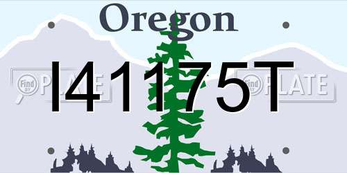 I41175T Oregon License Plate