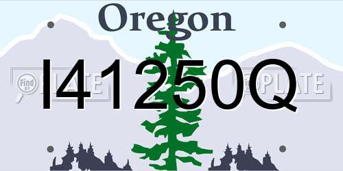 I41250Q Oregon License Plate