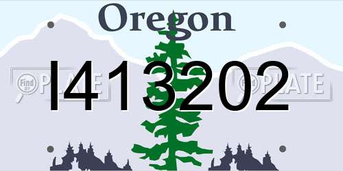 I413202 Oregon License Plate