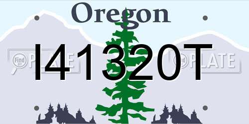 I41320T Oregon License Plate