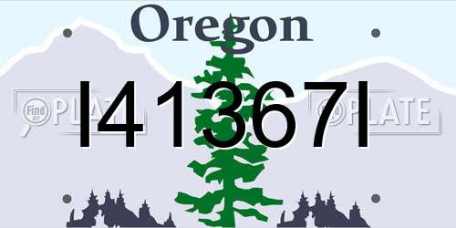 I41367I Oregon License Plate