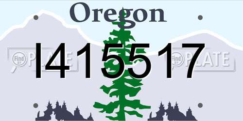 I415517 Oregon License Plate