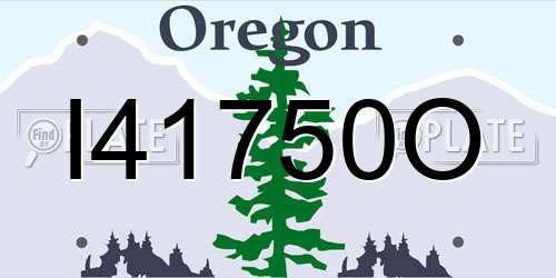 I41750O Oregon License Plate