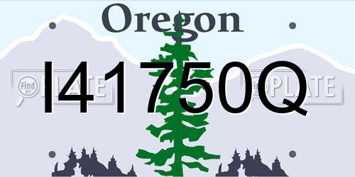 I41750Q Oregon License Plate