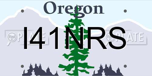 I41NRS Oregon License Plate