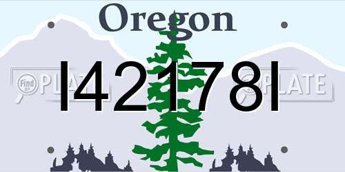 I42178I Oregon License Plate
