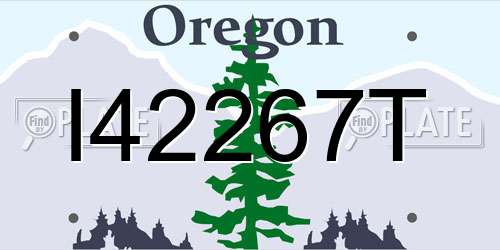 I42267T Oregon License Plate