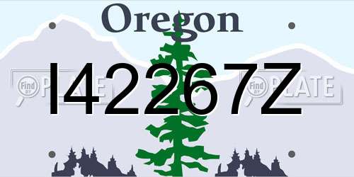 I42267Z Oregon License Plate