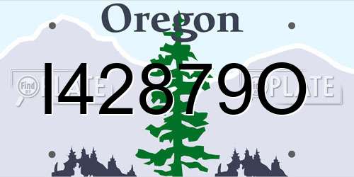 I42879O Oregon License Plate