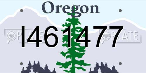 I461477 Oregon License Plate