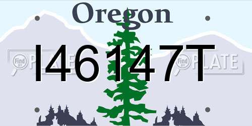 I46147T Oregon License Plate