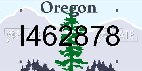 I462878 Oregon License Plate
