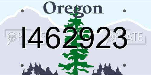 I462923 Oregon License Plate