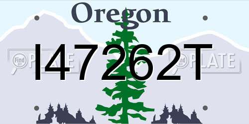 I47262T Oregon License Plate