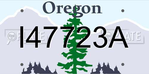I47723A Oregon License Plate