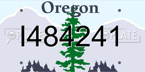 I484241 Oregon License Plate
