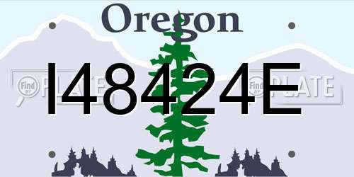 I48424E Oregon License Plate