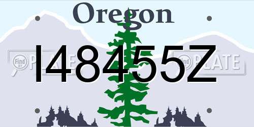 I48455Z Oregon License Plate