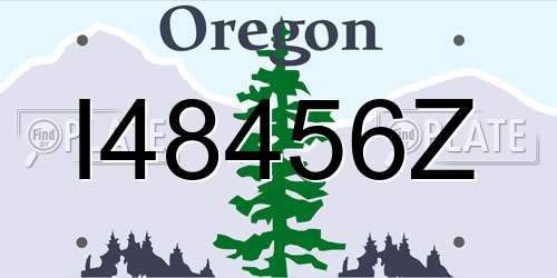I48456Z Oregon License Plate