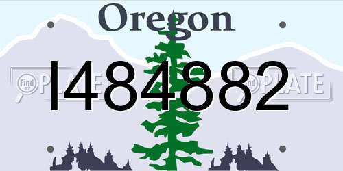 I484882 Oregon License Plate