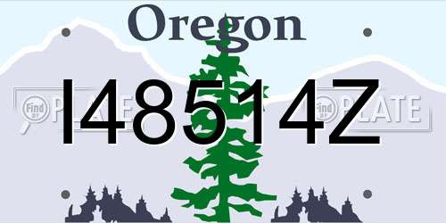 I48514Z Oregon License Plate