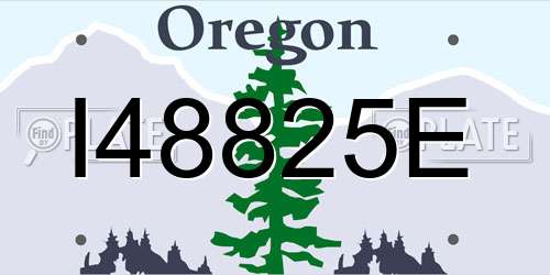 I48825E Oregon License Plate