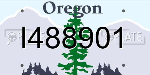 I488901 Oregon License Plate