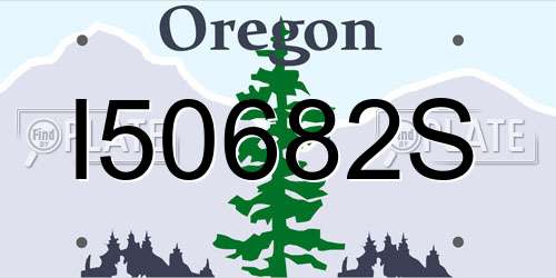 I50682S Oregon License Plate