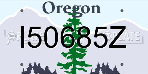 I50685Z Oregon License Plate