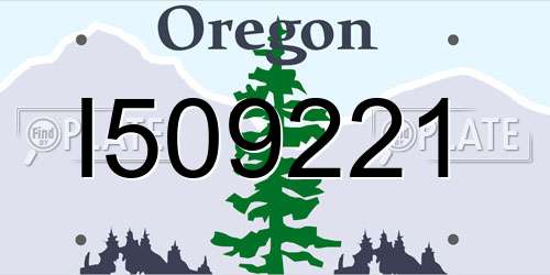 I509221 Oregon License Plate
