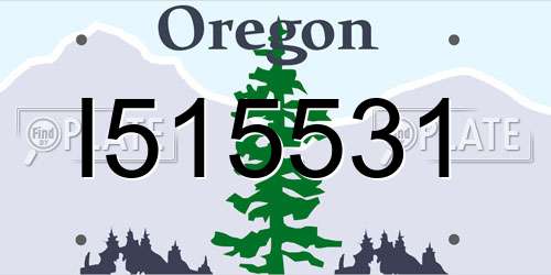 I515531 Oregon License Plate