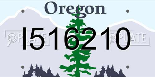 I516210 Oregon License Plate