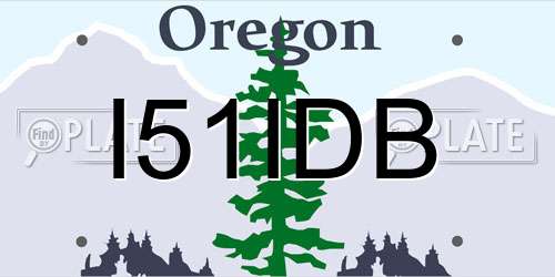 I51IDB Oregon License Plate