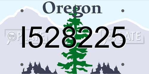 I528225 Oregon License Plate