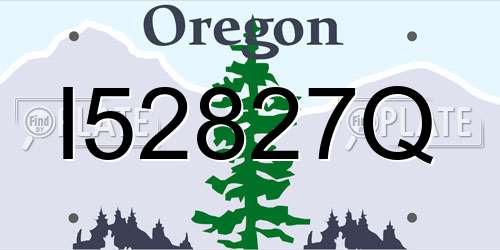 I52827Q Oregon License Plate